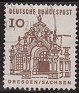 Germany - 1964 - Architecture - 10 Pfennig - Brown - Architecture - Scott 903 - Wall Pavilion, Zwinger - 0